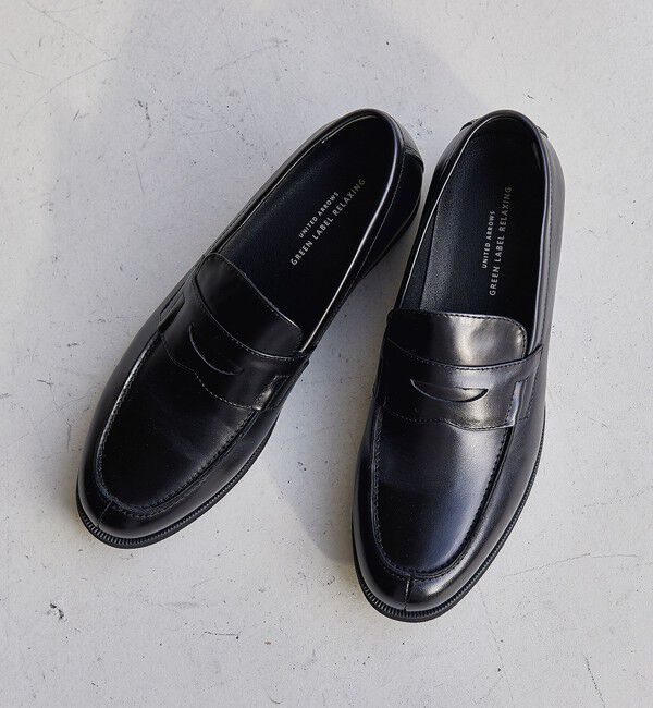UNITED ARROWS green label relaxing「GLR レザー V3 ローファー」|ローファー|BLACK