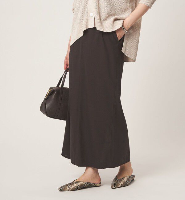 UNITED ARROWS green label relaxing「ソモウライク タイト スカート ウォッシャブル ストレッチ」|タイト|DK.BROWN
