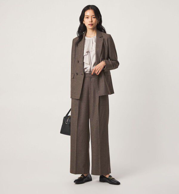 UNITED ARROWS green label relaxing「［size SHORT/TALLあり］ヘアライン ダブルジャケット ストレッチ」|テーラードジャケット|