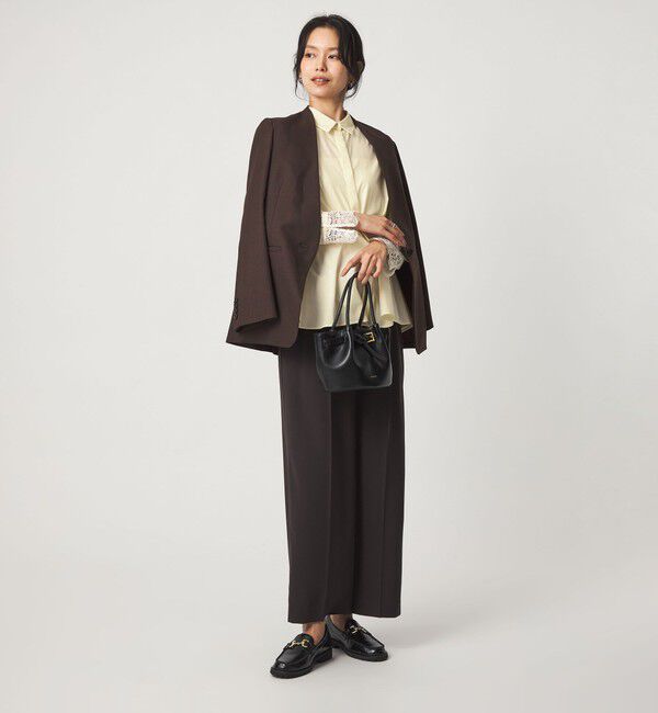 UNITED ARROWS green label relaxing「袖レース ペプラム シャツ」|シャツ・ブラウス|