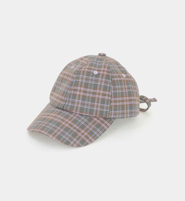 UNITED ARROWS green label relaxing「チェック リボン キャップ / キッズ」|キャップ・キャスケット|