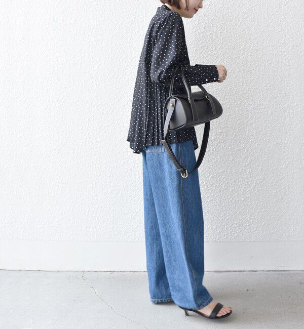 SHIPS for women「【WEB限定】〈手洗い可能〉ストレッチ ジョーゼット プリーツ ブラウス」|シャツ・ブラウス|