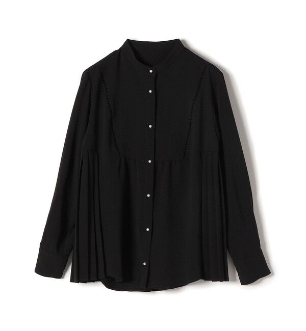 SHIPS for women「【WEB限定】〈手洗い可能〉ストレッチ ジョーゼット プリーツ ブラウス」|シャツ・ブラウス|