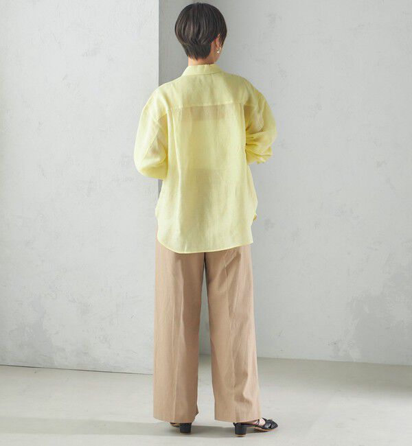 SHIPS for women「〈手洗い可能 〉ドライオックス フロント タック ストレート パンツ 25SS」|その他|