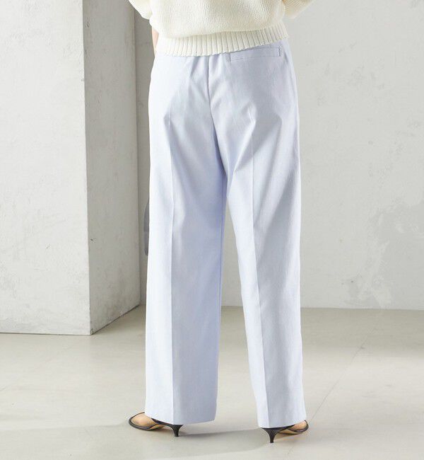 SHIPS for women「〈手洗い可能 〉ドライオックス フロント タック ストレート パンツ 25SS」|その他|