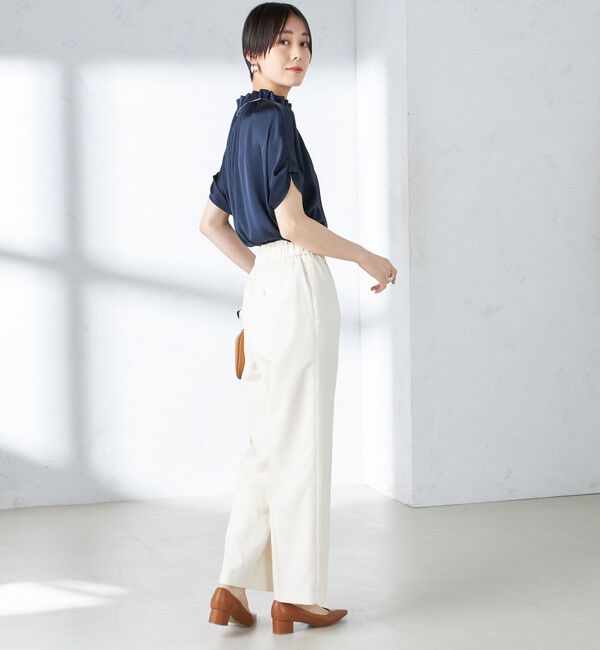 SHIPS for women「〈手洗い可能〉ツイル ストレート パンツ（セットアップ対応）」|その他|