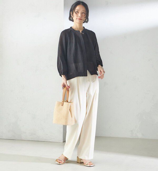 SHIPS for women「〈手洗い可能〉ツイル ストレート パンツ（セットアップ対応）」|その他|