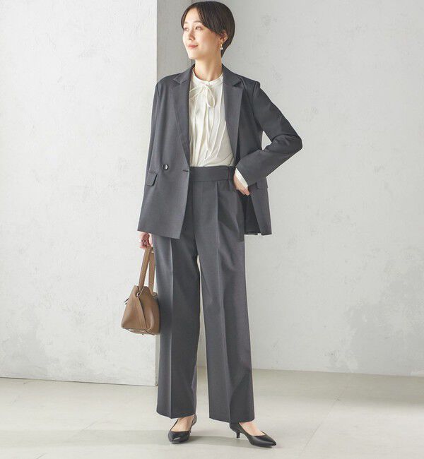 SHIPS for women「〈手洗い可能〉ツイル ストレート パンツ（セットアップ対応）」|その他|
