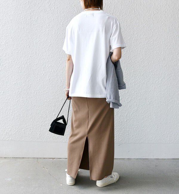 SHIPS for women「〈UVカット / 手洗い可能〉リブ ジャージー 2WAY ストレッチ スカート」|スカート|