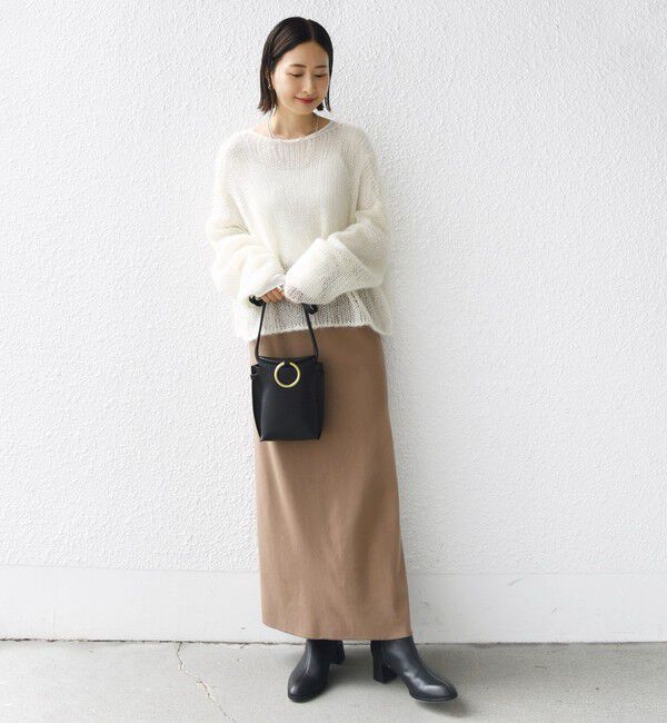 SHIPS for women「〈UVカット / 手洗い可能〉リブ ジャージー 2WAY ストレッチ スカート」|スカート|