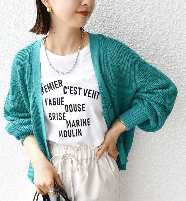 SHIPS for women「〈手洗い可能〉ペーパー ポリエステル Vネック カーディガン」|カーディガン|