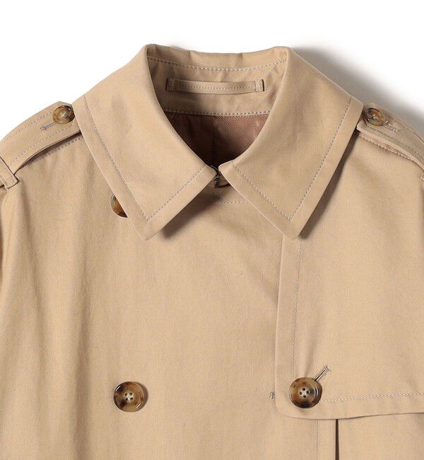 SHIPS for women「SHIPS Primary Navy Label:ギャバ トレンチコート」|トレンチコート|