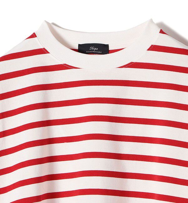 SHIPS for women「〈手洗い可能〉コットン ボーダー クルーネック プルオーバー」|Tシャツ・カットソー|