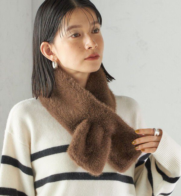 SHIPS for women「〈手洗い可能〉フェイク ファー マフラー」|マフラー|