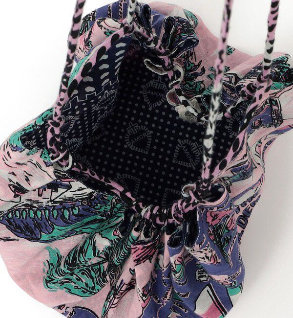 SHIPS for women「【SHIPS別注/PINK RIBBONチャリティー】BINDU: 巾着 バッグ」|ショルダー・メッセンジャー|