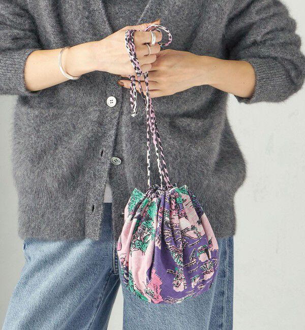 SHIPS for women「【SHIPS別注/PINK RIBBONチャリティー】BINDU: 巾着 バッグ」|ショルダー・メッセンジャー|