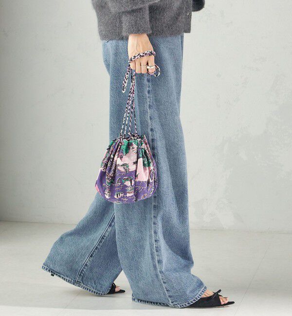 SHIPS for women「【SHIPS別注/PINK RIBBONチャリティー】BINDU: 巾着 バッグ」|ショルダー・メッセンジャー|