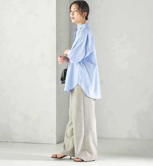 SHIPS for women「〈洗濯機可能〉FUNCTION セミ ワイド パンツ 26AW」|スラックス|
