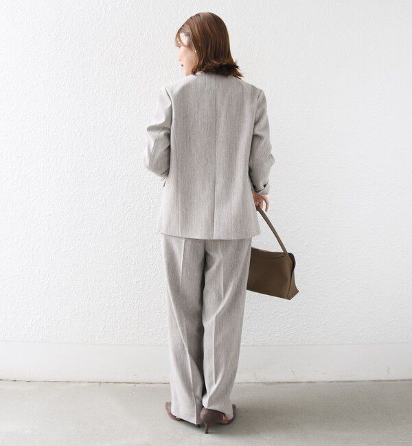 SHIPS for women「〈洗濯機可能〉FUNCTION セミ ワイド パンツ 26AW」|スラックス|