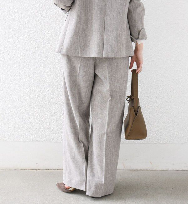 SHIPS for women「〈洗濯機可能〉FUNCTION セミ ワイド パンツ 26AW」|スラックス|