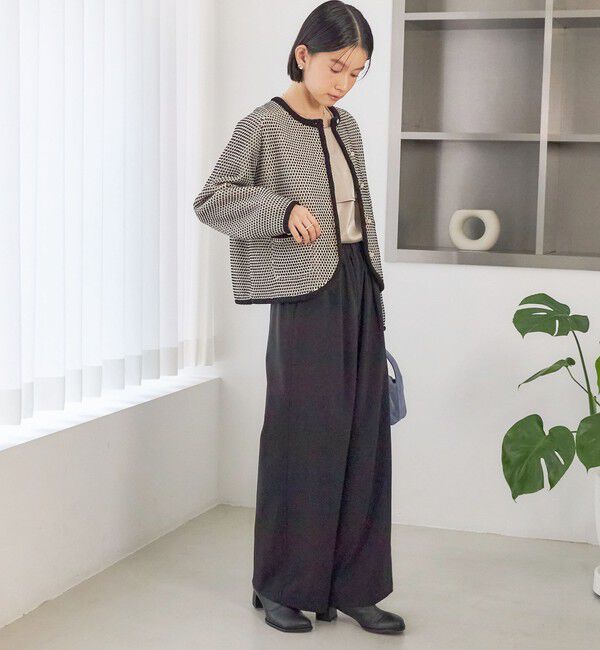 SHIPS for women「《予約》〈手洗い可能〉ジャカード モール カーディガン 26AW」|カーディガン|