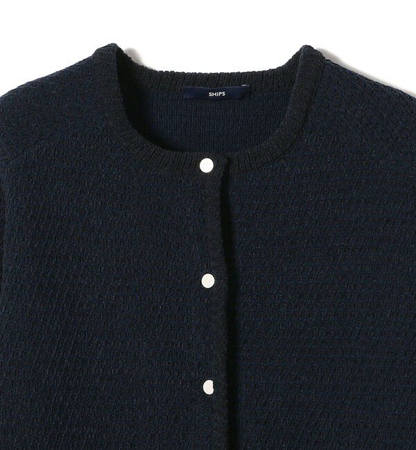 SHIPS for women「《予約》〈手洗い可能〉ジャカード モール カーディガン 26AW」|カーディガン|