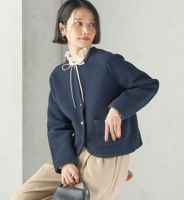 SHIPS for women「《予約》〈手洗い可能〉ジャカード モール カーディガン 26AW」|カーディガン|