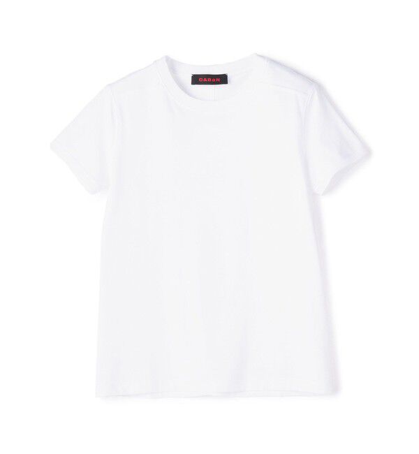 CABaN「コットン リブコンビクルーネックプルオーバー」|Tシャツ・カットソー|11 ホワイト