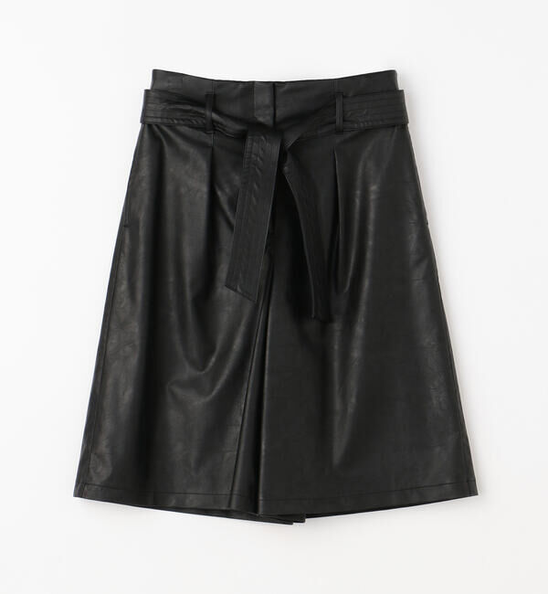 Ballsey「レザーライクウェットクロス ハイウエストハーフパンツ」|その他|