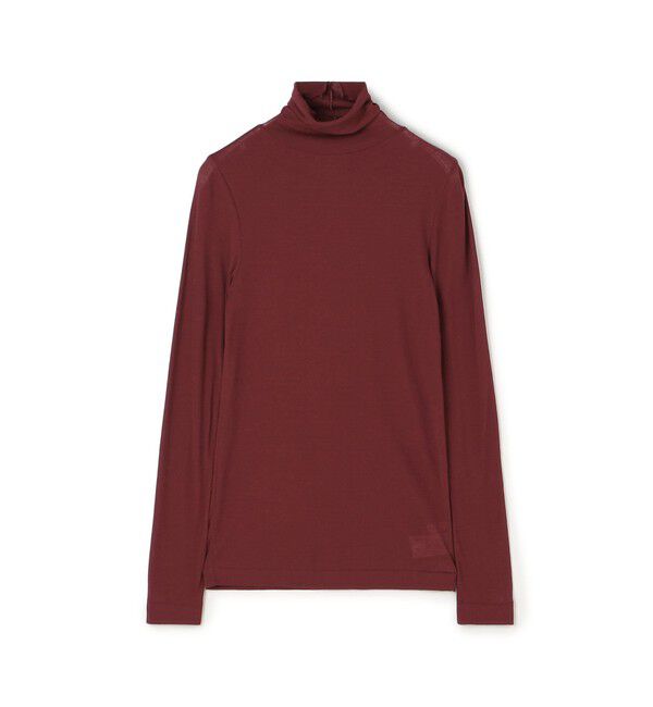 MACPHEE「シアージャージー タートルネックプルオーバー」|Tシャツ・カットソー|37 ダークレッド