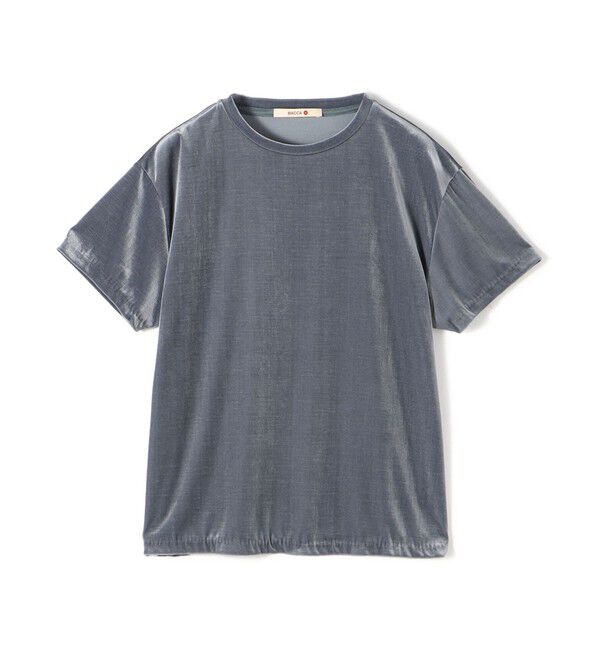 BACCA「inner piece ベロアジャージーTシャツ」|Tシャツ・カットソー|63 ライトブルー