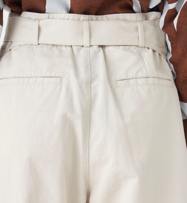 MACPHEE「コットンリネンカルゼ ベルテッドパンツ」|その他|
