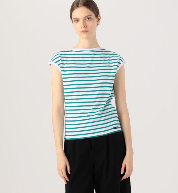 TOMORROWLAND GOODS「【別注】Le minor&times;GALERIE VIE ボートネックフレンチスリーブトップス」|Tシャツ・カットソー|