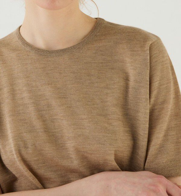 GALERIE VIE「ウーステッドカシミヤ ハーフスリーブプルオーバー」|ニット・セーター|