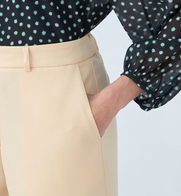 Ballsey「パウダリーストレッチツイル セミワイドパンツ」|その他|