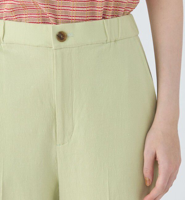 MACPHEE「コットンレーヨンリネンストレッチ ストレートパンツ」|その他|