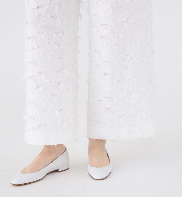 MACPHEE「フラワーカットジャカード セミワイドパンツ」|その他|
