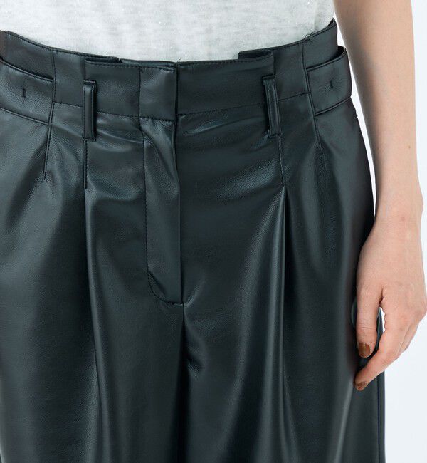 Ballsey「レザーライククロス サイドタブパンツ」|その他|
