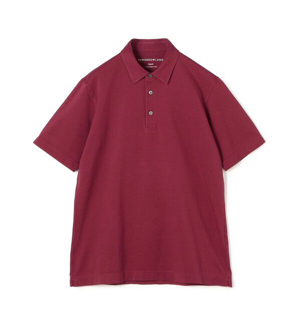 TOMORROWLAND MENS「ギザコットン メッシュポロシャツ」|ポロシャツ|35 レッド
