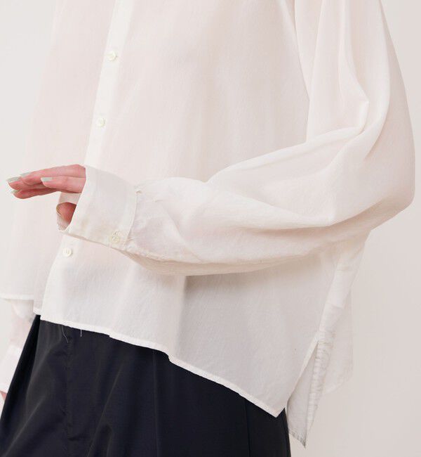 GALERIE VIE「セルロースシルクブロード ドルマンスリーブシャツ」|シャツ・ブラウス|