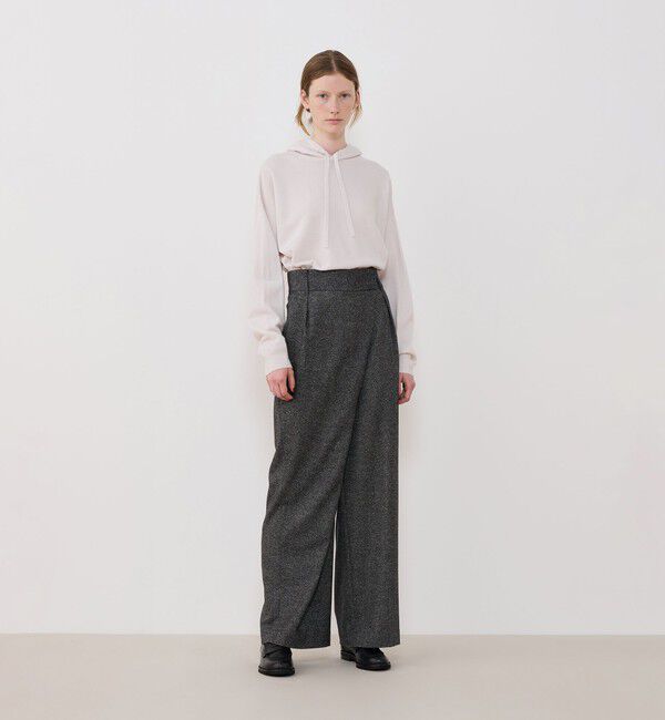 GALERIE VIE「モノフラノ ワンサイドタックスラックス」|スラックス|