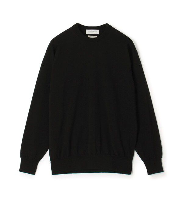 TOMORROWLAND MENS「TOMORROWLAND tricot ギザコットン クルーネックプルオーバーニット」|ニット・セーター|19 ブラック