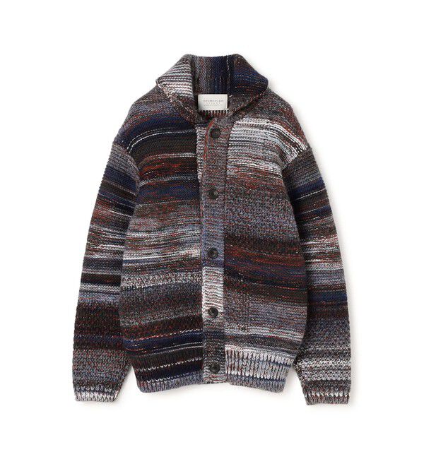 TOMORROWLAND MENS「TOMORROWLAND tricot パッチワーク チャンキーニットブルゾン」|ニット・セーター|66 ブルー系