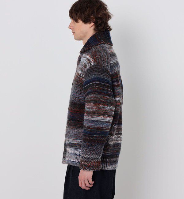 TOMORROWLAND MENS「TOMORROWLAND tricot パッチワーク チャンキーニットブルゾン」|ニット・セーター|