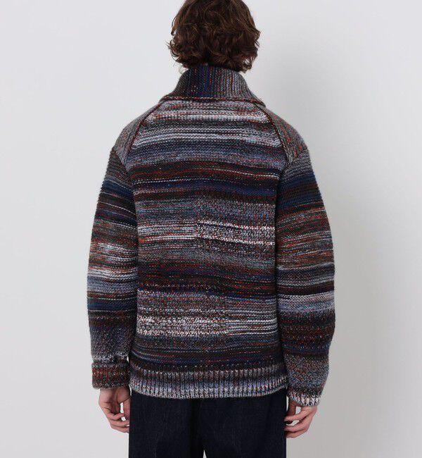 TOMORROWLAND MENS「TOMORROWLAND tricot パッチワーク チャンキーニットブルゾン」|ニット・セーター|