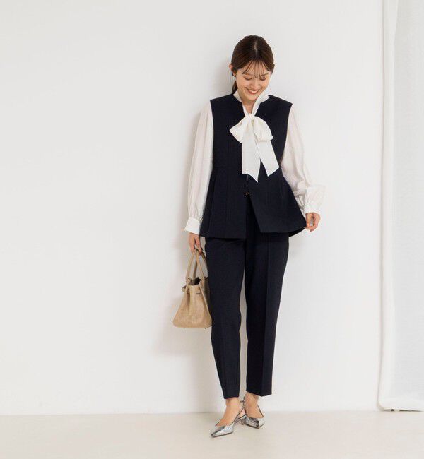 NOLLEY'S「《セットアップ対応》ウォッシャブルサージストレッチストレートパンツ」|その他|