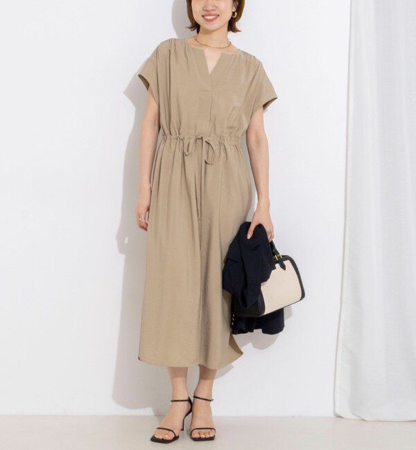 NOLLEY'S「ウォッシャブル前タックワンピース」|ワンピース|