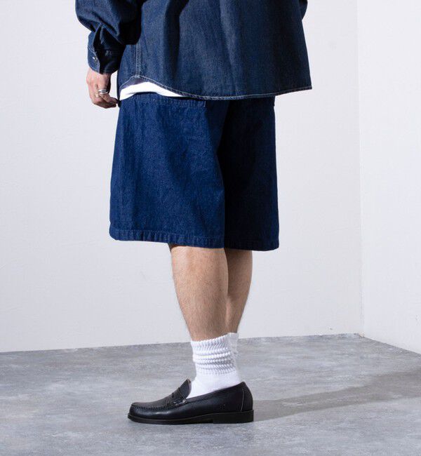 GLOSTER「【GLOSTER/グロスター】8オンスデニム ワイドショートパンツ ハーフパンツ」|その他|