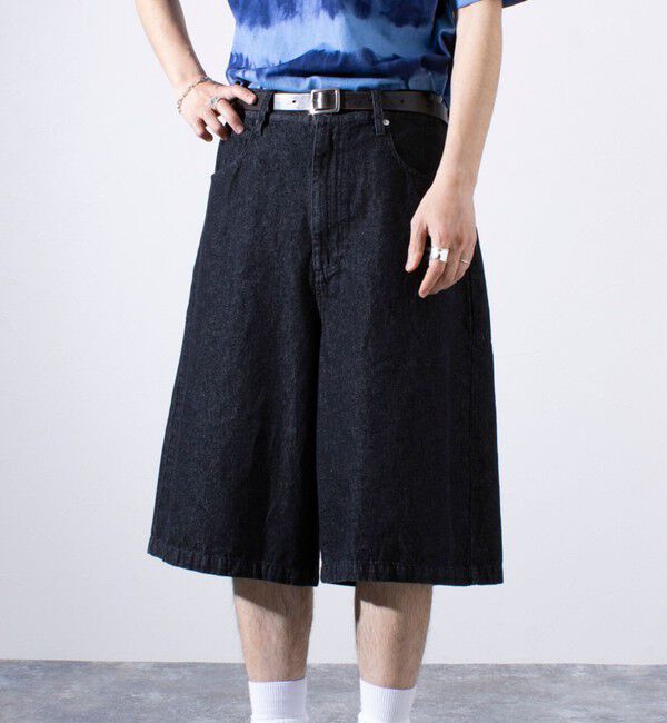 GLOSTER「【GLOSTER/グロスター】8オンスデニム ワイドショートパンツ ハーフパンツ」|その他|