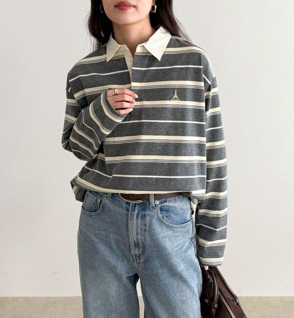 fredy emue「マルチボーダーラガーロンTシャツ」|Tシャツ・カットソー|